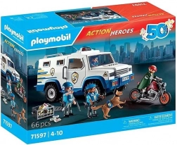 Playmobil Action Heroes transportér s penězi – jubilejní edice