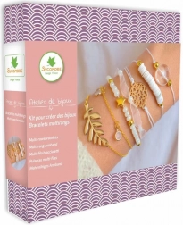 Výroba šperků – víceřadé náramky s perletí pro dívky