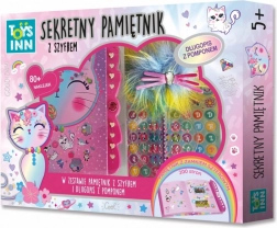 Deníček se šifrovacím zámkem koťátko