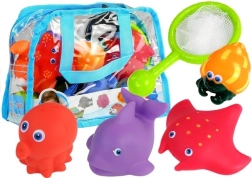 Sada mořských zvířátek do vany se síťkou