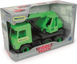 Zelený Jeřáb 38 cm WADER Middle Truck