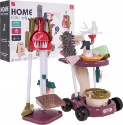 Dětský uklízecí vozík s doplňky