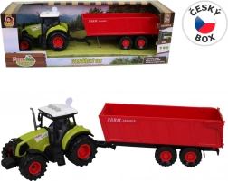 Traktor s přívěsem se světlem a zvukem