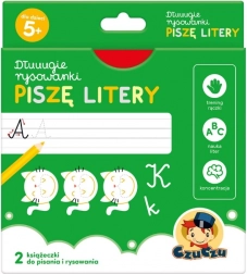 CzuCzu Dłuuugie rysowanki: píšu písmena (vzdělávací sada pro děti 5+)