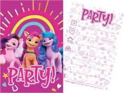 Sada párty pozvánek a obálek MY LITTLE PONY (5+5), 15 × 10 cm