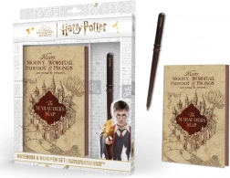 Harry Potter blok s hůlkou Pobertův plánek