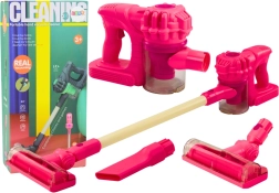 Dětský stojanový vysavač s světly a zvuky – růžový