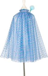 Souza! dětský kostým mořská panna Marlya – plášť s čelenkou a hůlkou (5–7 let)