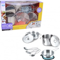 Nerezové nádobí pro děti - 9 kusů