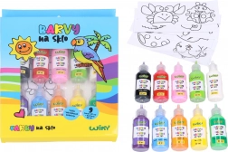 Barvy na sklo sada 9+1 včetně šablon