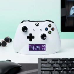 Budík XBOX – bílý, USB napájení