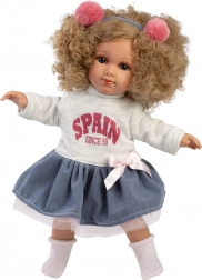 Realistická panenka Llorens Elena s měkkým textilním tělem - 35 cm