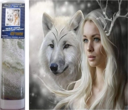 Diamantové malování Královna ledových plání 30 × 40 cm