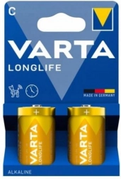Alkalická Baterie Longlife Typ C 2 ks