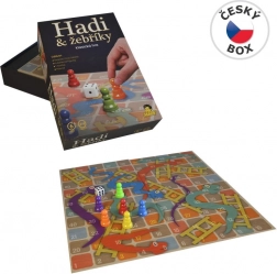 Hadi a žebříky – luxusní rodinná stolní hra 34 × 34 cm