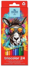 Trojhranné pastelky Koh-i-Noor Triocolor 24 ks