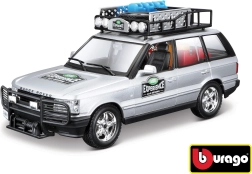 Kovový model auta 1:24 RANGE ROVER, stříbrný