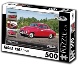 Puzzle RETRO-AUTA Škoda 1201 (1958), 500 dílků