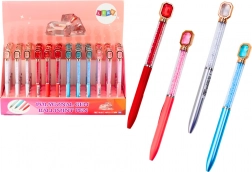 Kuličkové pero s krystalky, modrý inkoust 0,7 mm