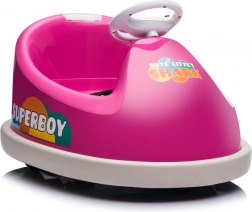 Růžový elektrický vozík pro děti