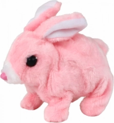 Interaktivní chodící králíček s krátkou srstí – růžový
