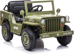 Elektrické auto pro děti 4x4 v olivově zelené