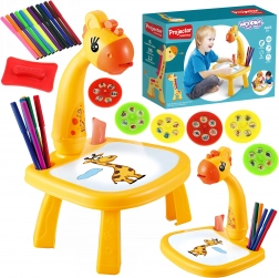 Projekční kreslicí stolek žirafa s fixy WOOPIE