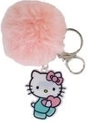 Klíčenka s chlupatou bambulkou Hello Kitty