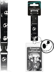 Šňůrka na krk Nightmare Before Christmas s průhlednou kapsou
