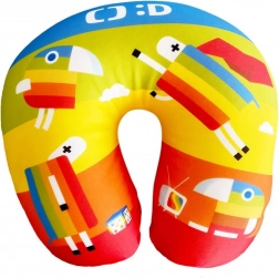 Déčko dětský záhlavník plyšový cestovní polštář