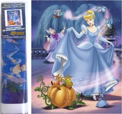 Diamantové malování Popelka 30 × 40 cm