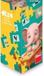 Dino puzzle Sloník Mio 24 dílků