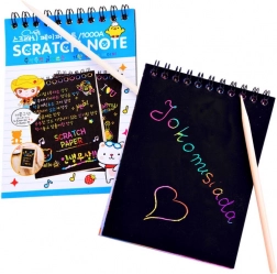 Tęczowa zdrapywanka s rýsovací tyčinkou – Duhová