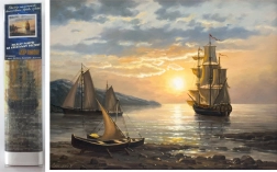 Diamantové malování – plachetnice 30 × 40 cm