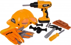 Dětská sada nářadí s helmou, 20 dílů
