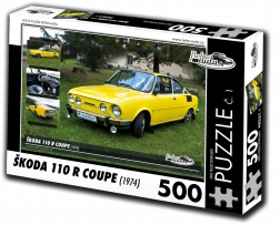 Retroauta Puzzle Škoda 110 R Coupe 1974 - 500 dílků