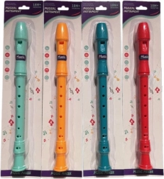 Plastová flétna pro děti v blisteru, 4 barvy