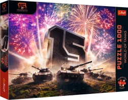 Trefl puzzle 1000 dílků – 15. výročí WORLD OF TANKS