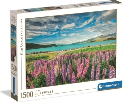 Clementoni puzzle Lupiny u jezera Tekapo 1500 dílků