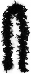 Černé boa s peřím 2 metry