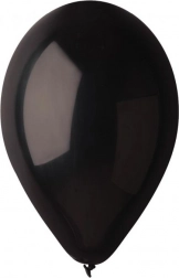 Pastelové černé balónky 26 cm (10") – 100 ks GODAN