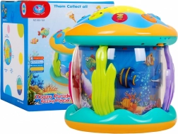 Dětský projektor Morský svět – noční lampička a hrací skříňka pro snadné usínání