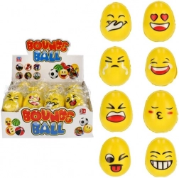 Antistresové vajíčko s emoji obličeji 6 cm