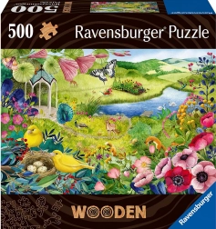 Dřevěné puzzle Divoká zahrada 500 dílků