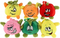 Plyšový přívěsek ovoce 8 cm – sada 6 roztomilých druhů
