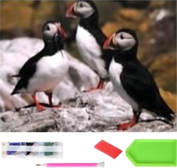 Diamantové malování XXL 120 × 60 cm – maskoněři, sada pro mozaiku