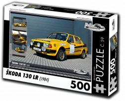 Puzzle RETRO-AUTA Škoda 130 LR 500 dílků