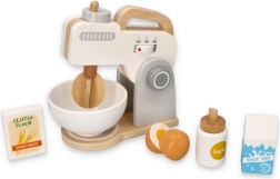 Dřevěný kuchyňský mixér šedý