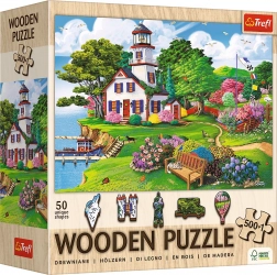 Dřevěné puzzle Letní ráj 501 dílků