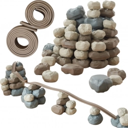 Mistrovské Děti: Elastická Dráha s Gumenými Konstrukčními Kameny 98 ks